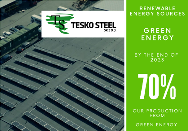 Green Energy in Tesko Steel